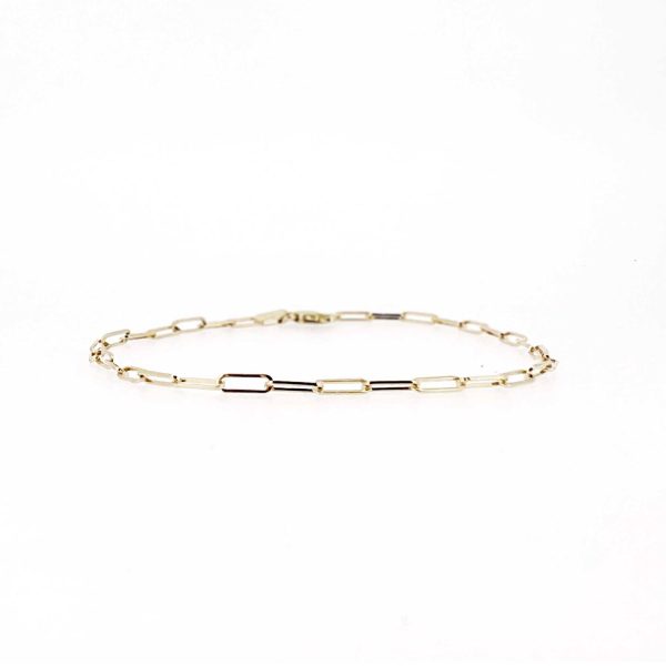 Baby Rectangle Chain 7 inch Bracelet