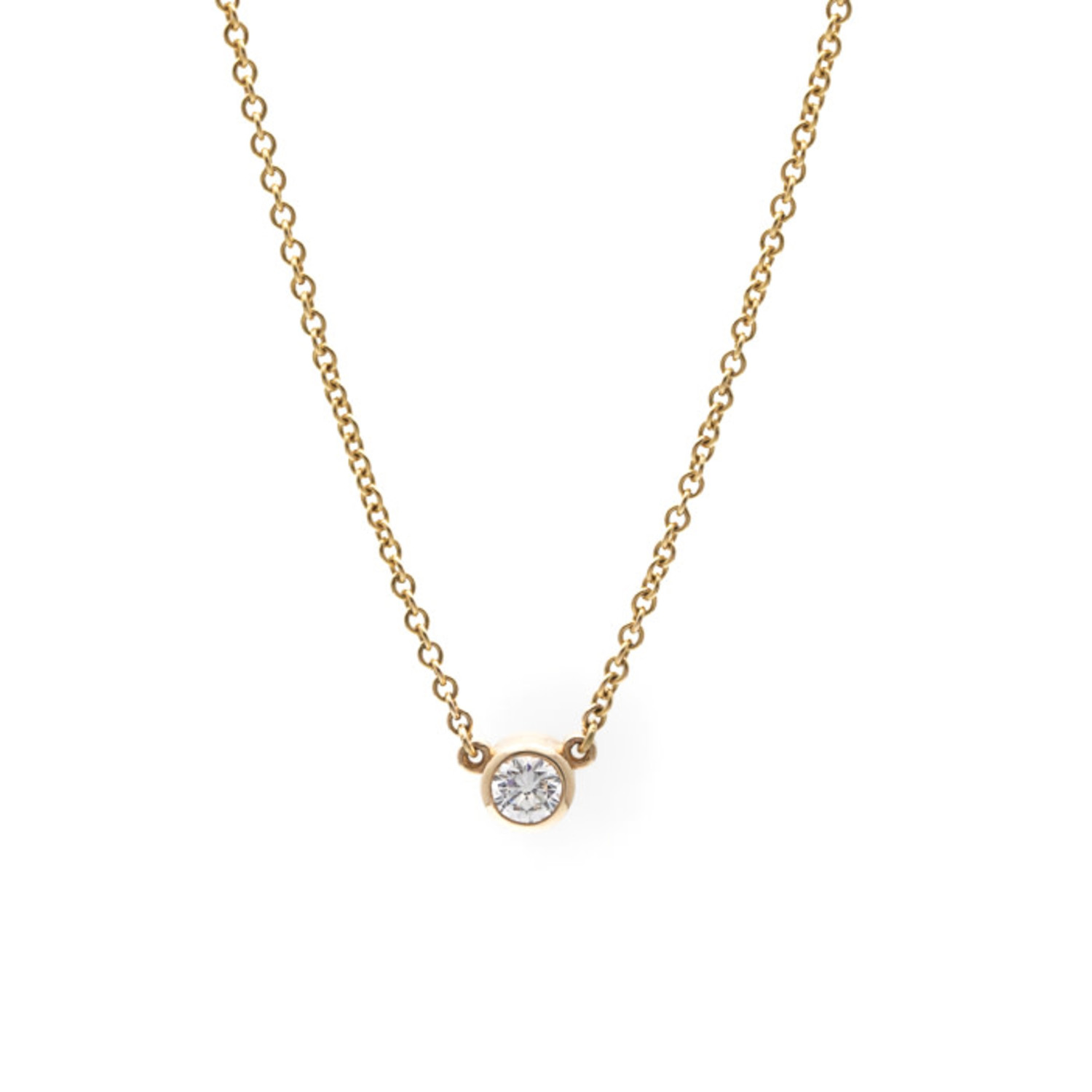 0.20Ct Diamond Bezel Necklace - SC55012542