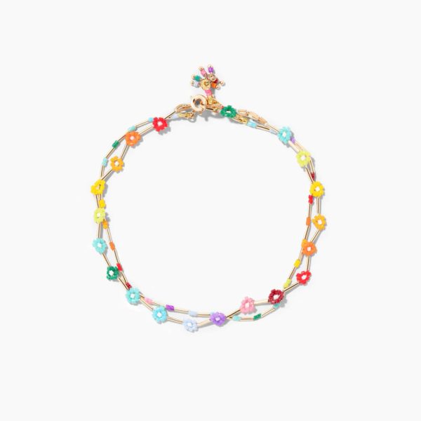 Flower Patch Anklets – Set of Two