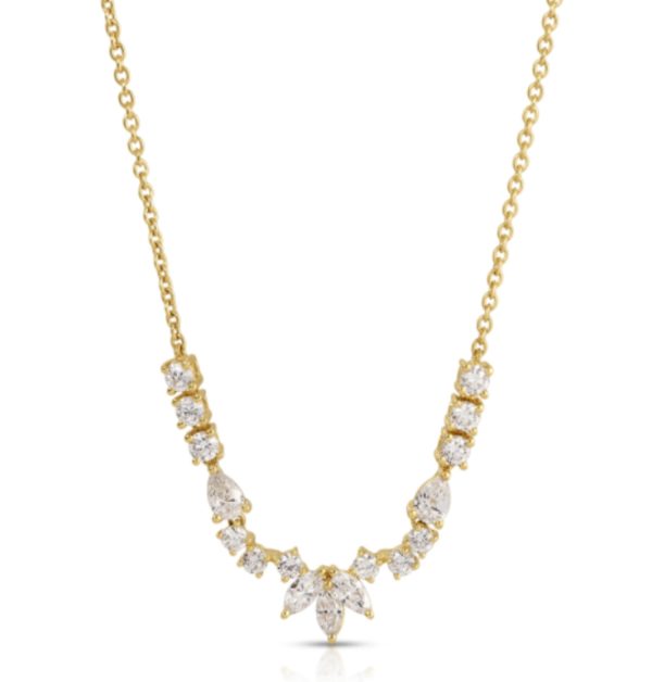 Grace Diamond Necklace in 18K Yellow Gold