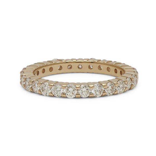 2.3mm Diamond Shared Prong Eternity Band