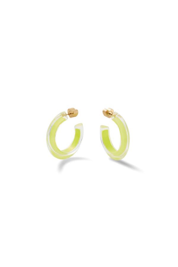 Lime Small Groovy Jelly Hoops