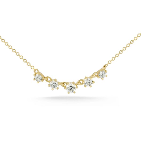 Mini Penelope Necklace in 18K Yellow Gold