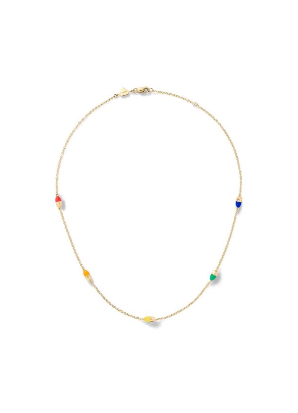 Pills By the Yard Necklace in 14K Yellow Gold