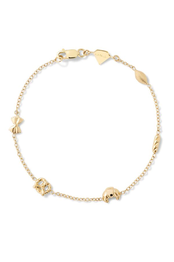 Carbs By the Yard Bracelet in 14K Yellow Gold
