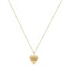 "FRIENDS 4 EVER" Heart Pendant Necklace in 14K Yellow Gold