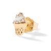 (Single) Ice Cream Cone Stud in 14K Yellow Gold