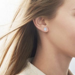 Sunburst diamond earrings sales