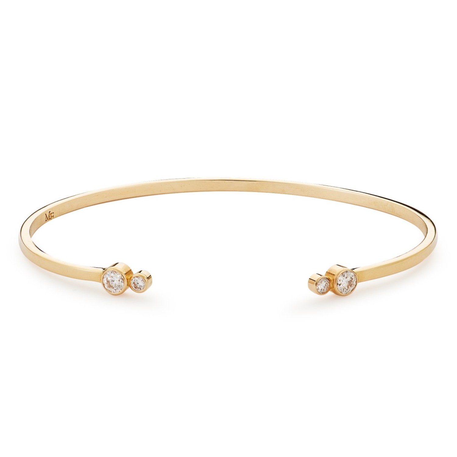 Doublette Cuff in 14K Yellow Gold