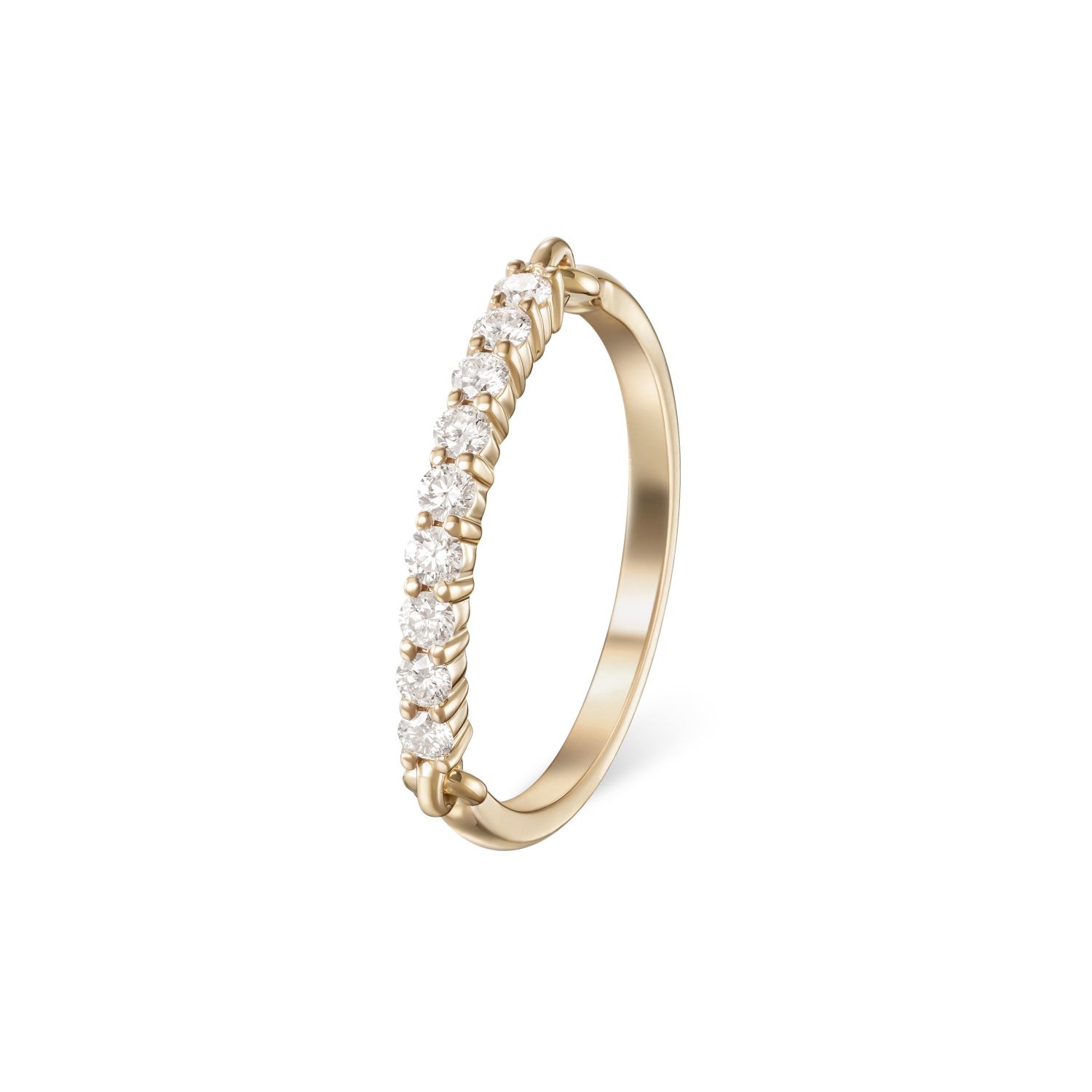 Diamond Lenox Pinky Ring in 18K Yellow Gold
