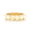 Triangle Knife Edge Band in 18K Yellow Gold - Size 6