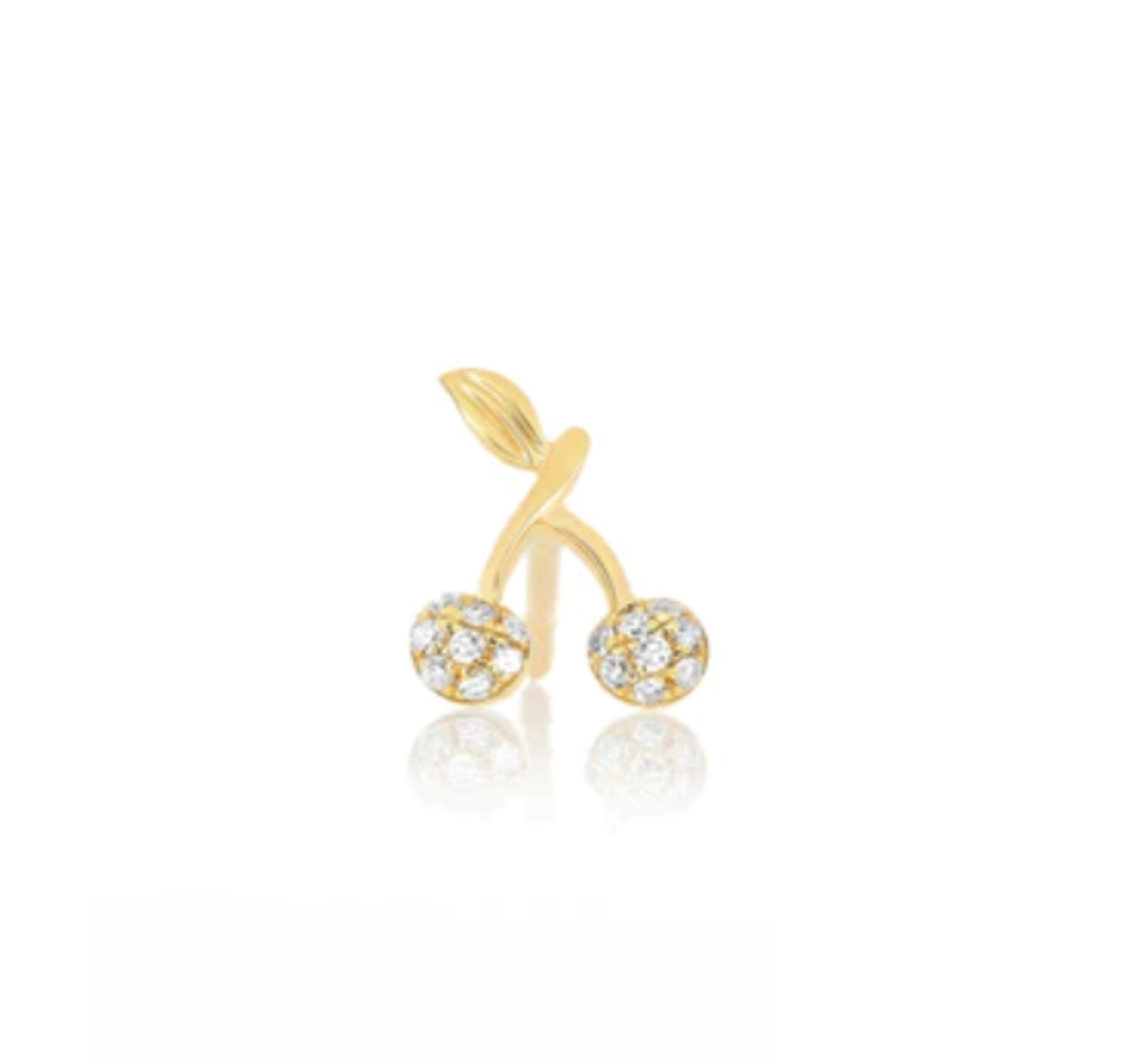 14k gold shop cherry earrings