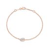 Small Palm Leaf Chain Bracelet in 18K Rose Gold