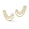 Posey Duo Chain Earrings in 18K Yellow Gold