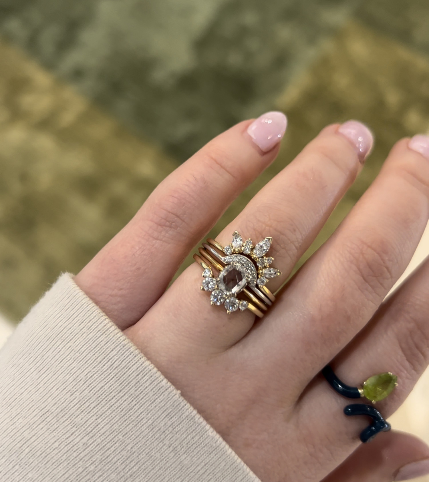 Hazeline Ring with Rose Cut Diamond M. Flynn