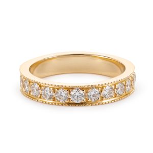 Baguette Diamond Les Points Stackable Band - M. Flynn