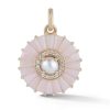 Pink Opal Emily Charm with Pearl and Diamond
