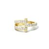 Magna Pinky Ring with Round Diamonds in 14K Yellow Gold