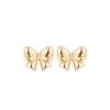 Evie Bow Studs in 14K Yellow Gold