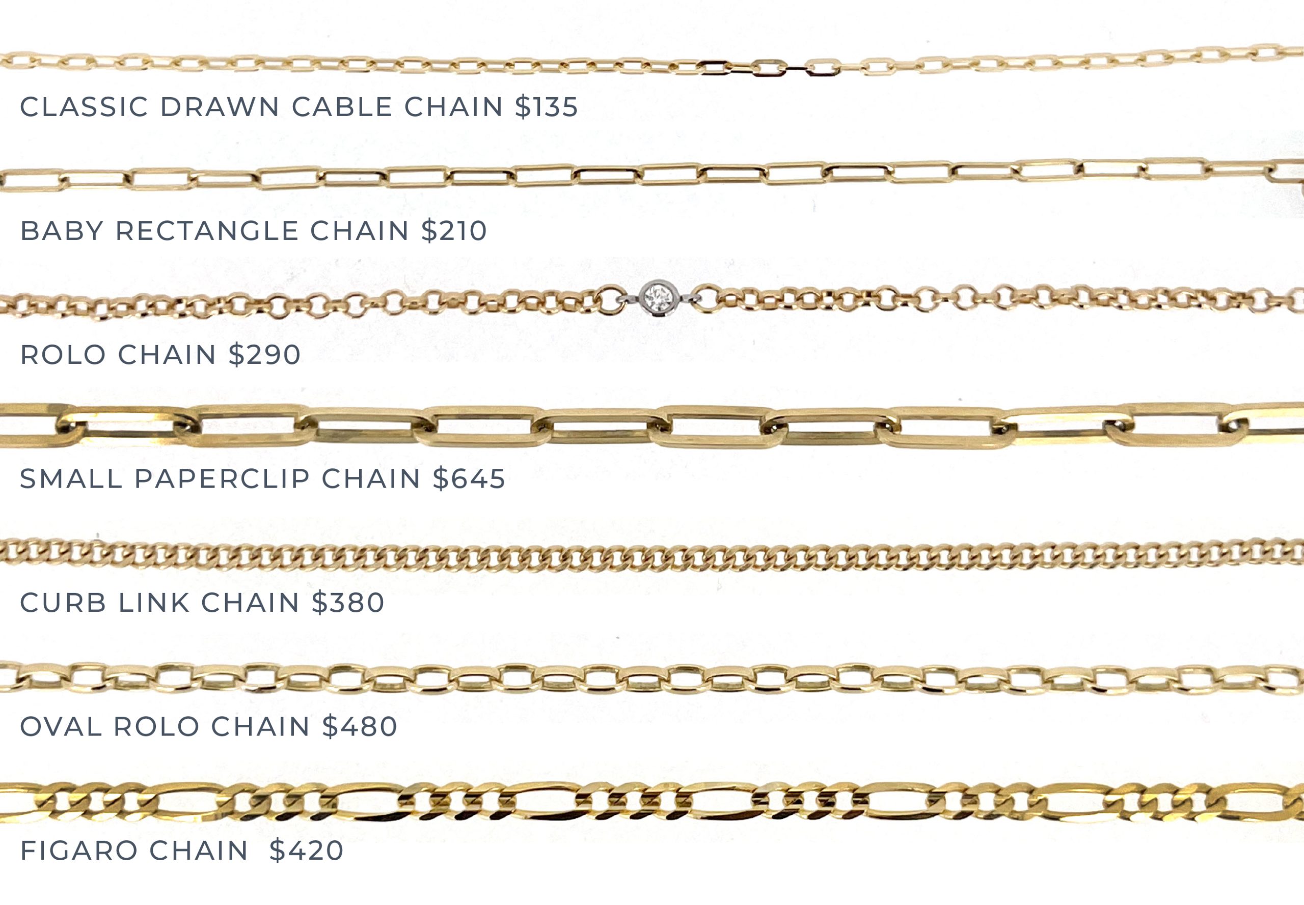 Create Your Own - Mini Rectangular Chain Necklace with Connector