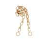 Handmade Biker Chain Necklace in 14K Yellow Gold - 16"