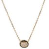 Lenox Reign Necklace with Black Enamel in 18K Yellow Gold