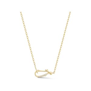 Diamond Lola Necklace in 18K Yellow Gold