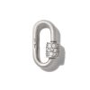 Stoned Babylock with Diamonds in 14K White Gold