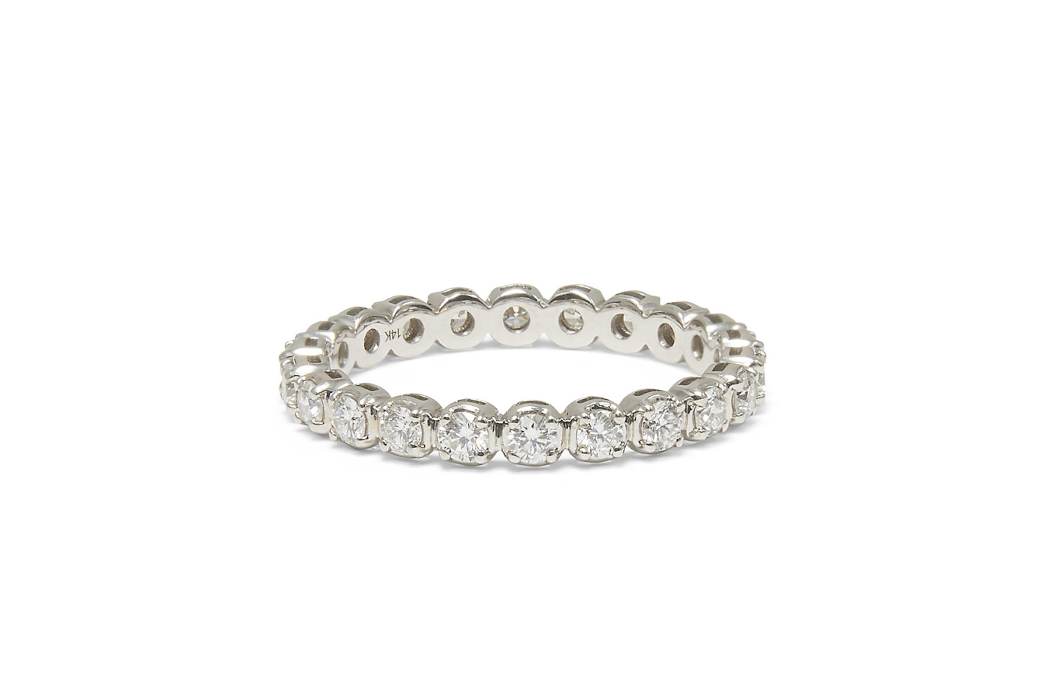 Lilly Illusion Eternity Band with Round Diamonds in 14K Gold