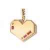 Jumbo Heart Pendant in 18K Yellow Gold