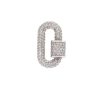 Allstone Chubby Babylock with Diamonds in 14K White Gold