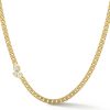 Poppy Curb Necklace in 18K Yellow Gold