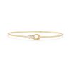 Posey Two Stone Bangle in 18K Yellow Gold