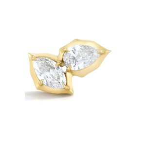 Single Poppy II Stud in 18K Yellow Gold