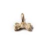 Diamond Bowtie Charm in 14K Yellow Gold