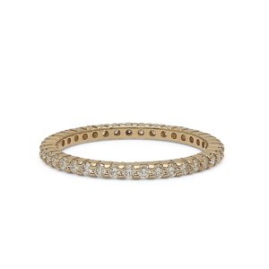 1.5mm Diamond Shared Prong Eternity Band