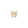 (Single) Diamond Baby Butterfly Stud in 14K Yellow Gold