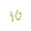 Sophisticate Curve Huggies in 18K Yellow Gold