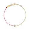 Pure No 2 Double Yellow Gold Bracelet in Classic Red