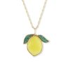 Large Lemon Pendant in 18K Yellow Gold
