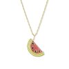 Medium Watermelon Pendant in 18K Yellow Gold