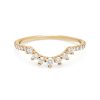 Grand Tiara Pave Band with White Diamonds in 14K Yellow Gold