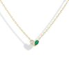Sweetheart Necklace with Diamond and Emerald