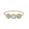 Blue Sapphire Aria Ring  in 14K Yellow Gold - Size 6