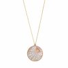 Small Day and Night Pendant in 18K Yellow Gold