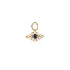 Diamond Evil Eye Huggie Charm