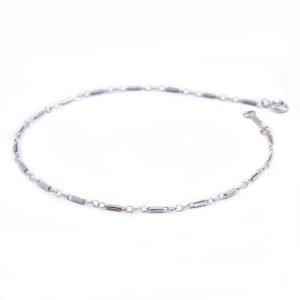 Stick Chain Bracelet in 14K White Gold