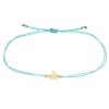 Midi Bitty Star Cord Bracelet - Turquoise