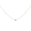 The Single Pink Necklace in 18K Yellow Gold