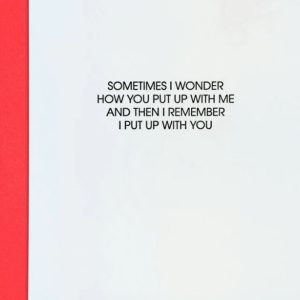Put Up with Me Card